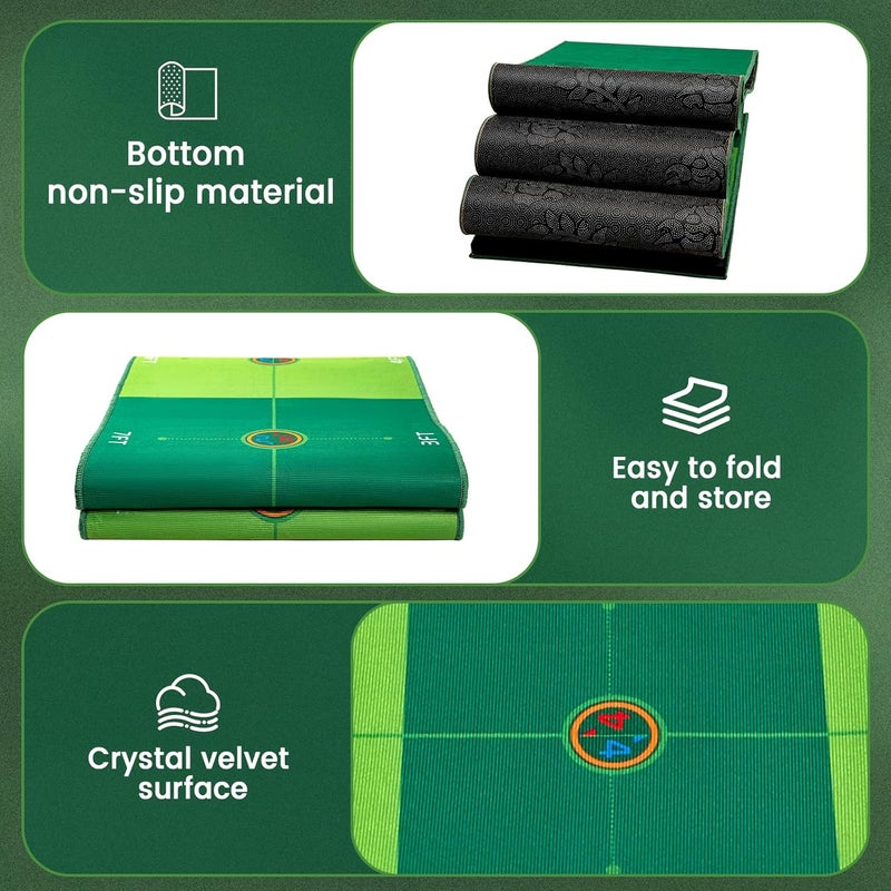 FARROLL Golf Putting Game Putting Green Golf Putting Mat Indoor Outdoor Pratice Golf Game Set for Office Backyard Party - Image 3